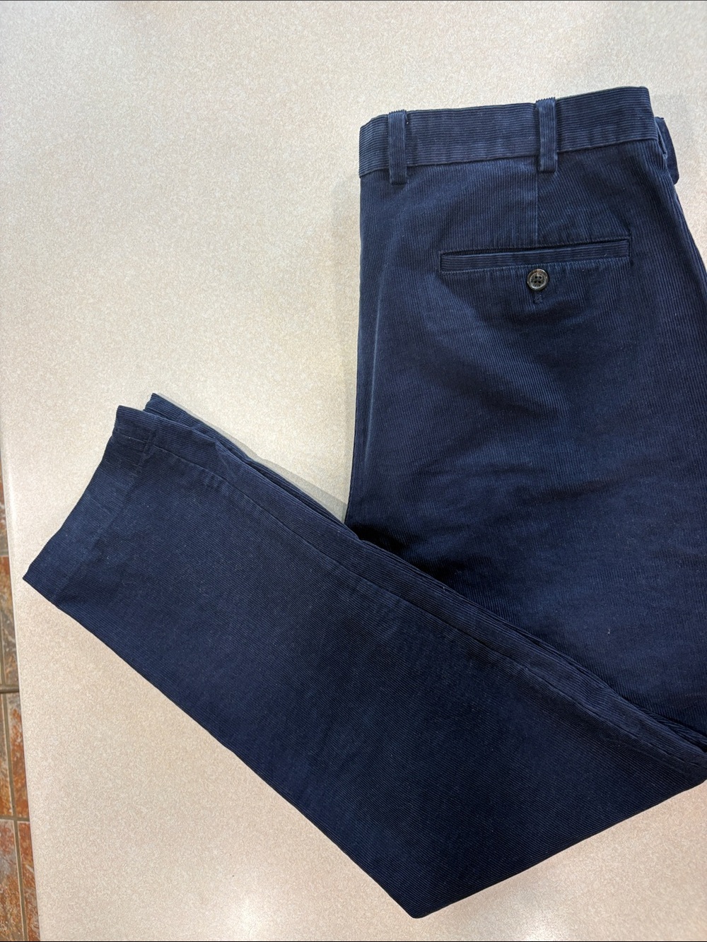 Brooks Brothers Navy Corduroy Trousers